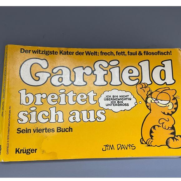 Breitet Sich Aus Garfield German Edition Vintage Comic Book - Picture 1 of 5